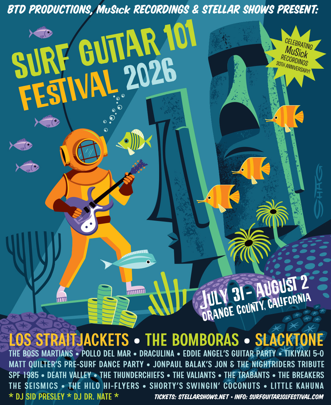 Surf Guitar 101 Festival – The USA's pre-eminent surf music festival!